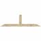 Ekena Millwork Portland Rough Sawn Timber Gable Bracket, Douglas Fir, 96"W x 28"H x 4"D x 6"F, 7/12 Pitch GBW096X28X0406POR00RDF - alternate 1